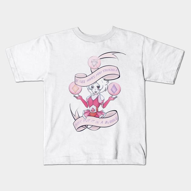 Bubbles Kids T-Shirt by Ineffably Bored